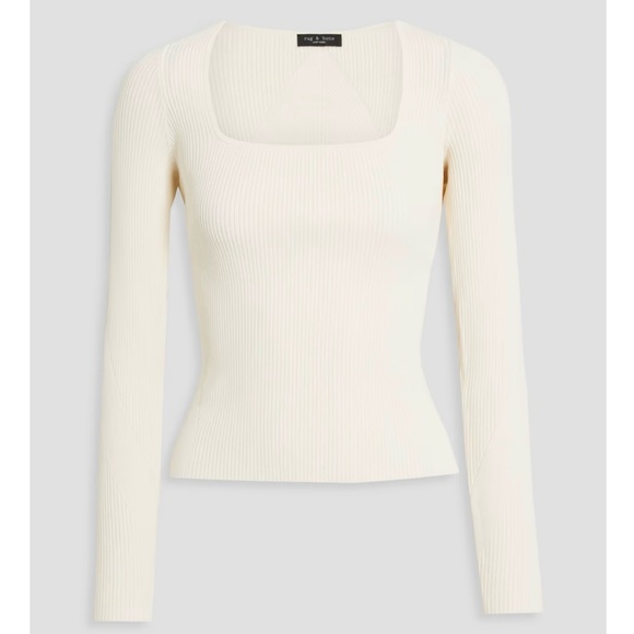 NEW RAG & BONE Asher ribbed-knit top - Picture 2 of 6